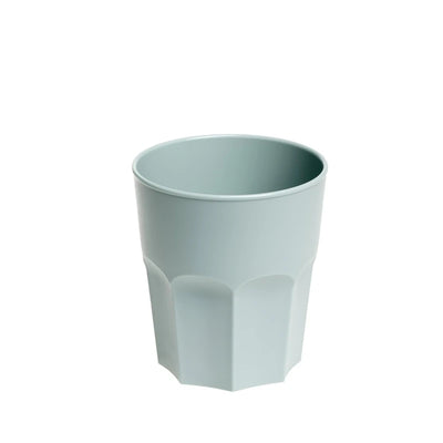 Plastic dishes, water bottles