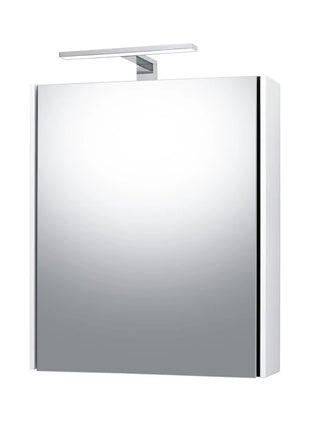 Навесной ваннный шкаф с зеркалом Riva Essence, белый, 15 см x 54,9 см x 65,2 см