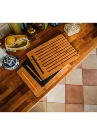 Fiskars Functional Form bamboo cutting board set, 3 pcs.